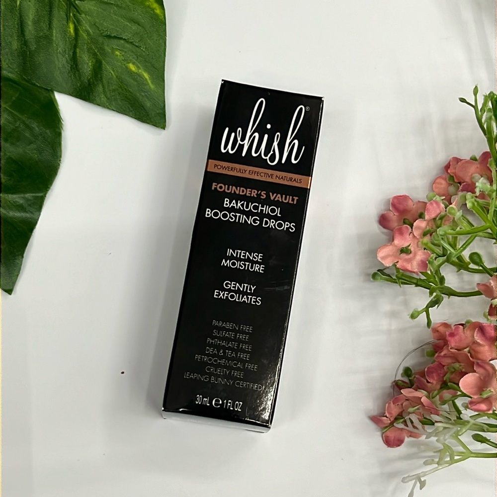 NEW Whish Bakuchiol Boosting Drops 1 Oz